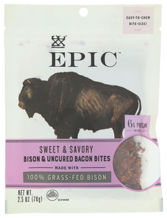 Epic Bison Bacon Chia Jerky Bites