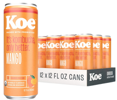 Organic Mango Kombucha (12 Pack)