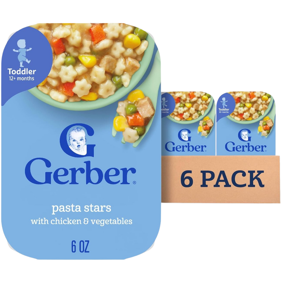 Pasta Stars with Chicken & Vegetables (6 Pack)