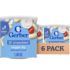 Lil Crunchies Veggie Dip Puffs (6 Pack)