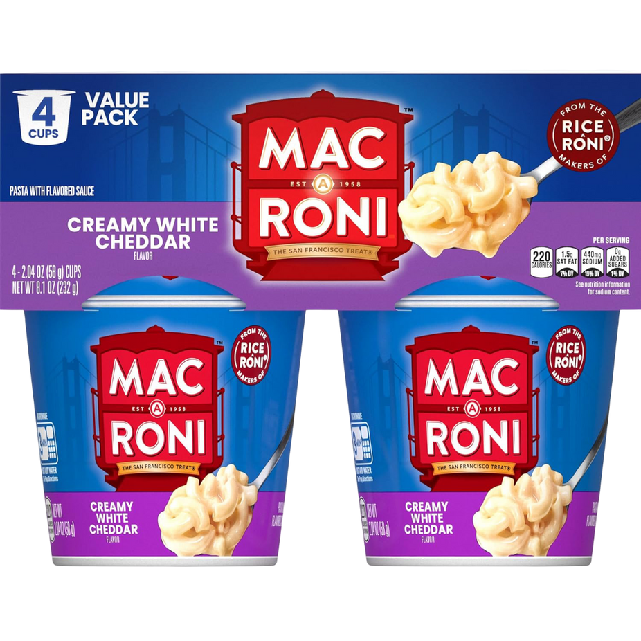 Creamy White Cheddar Macaroni & Cheese Value Pack (4 CT)