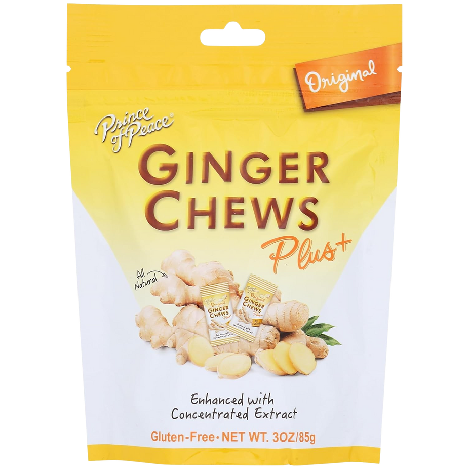 Ginger Chews Plus Original (6 Pack)