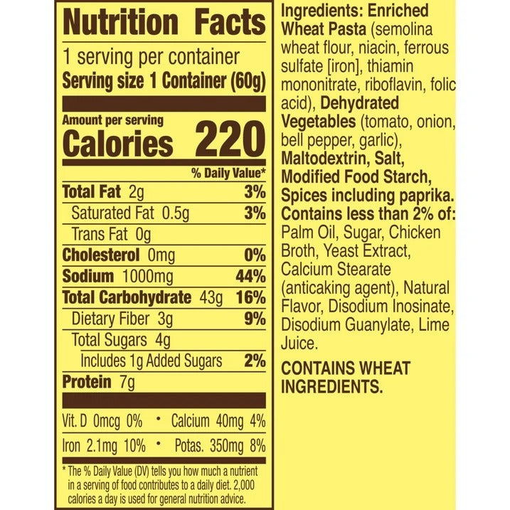 Fajita Ramen Noodles Cup (8 Pack)