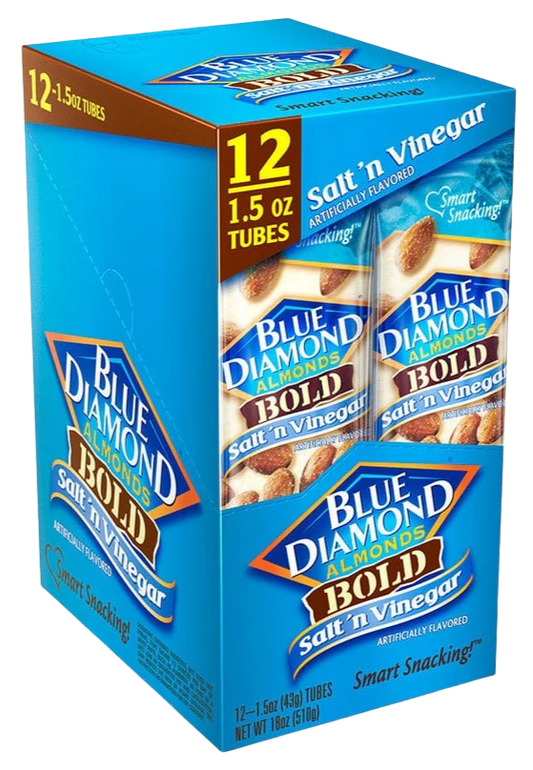 Salt & Vinegar Almonds (12 Pack)