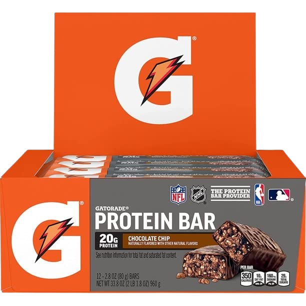 Whey Protein Bars Chocolate Chip (12 CT)