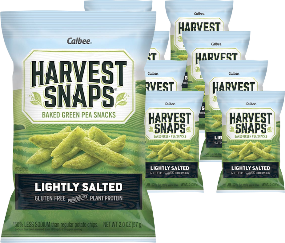 Lightly Salted Green Pea Snack Crisps (8 Pack)
