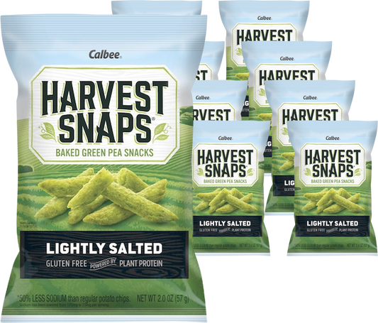 Lightly Salted Green Pea Snack Crisps (8 Pack)