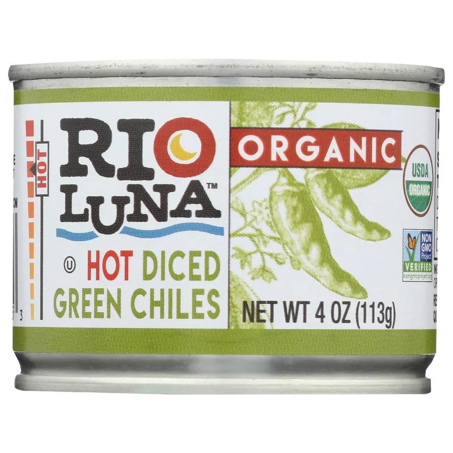 Organic Hot Diced Green Chiles (12 CT)