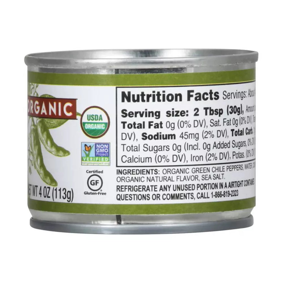 Organic Hot Diced Green Chiles (12 CT)
