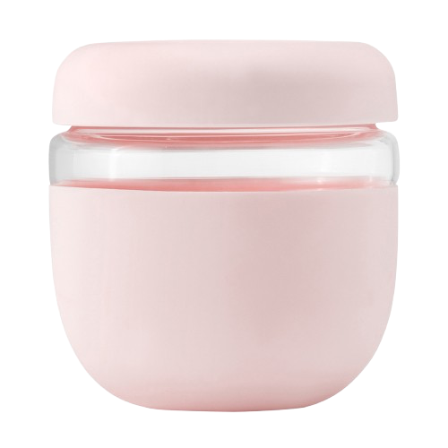 Plastic Tritan Bowl with Plastic Seal - Blush 24 oz