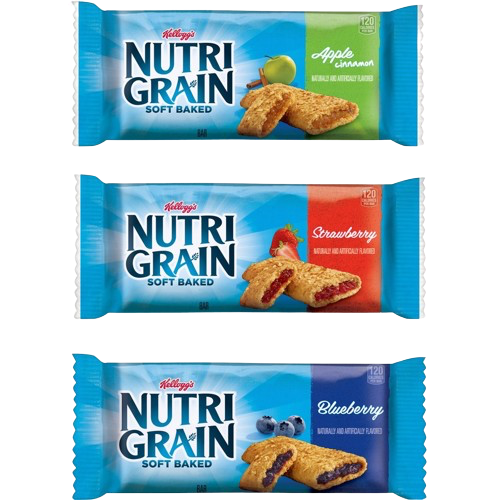 Soft Baked Breakfast Bars Variety - Blueberry, Apple, Strawberry (16 CT each)