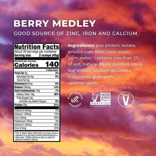 Plant-Based Protein Powder - Berry Medley