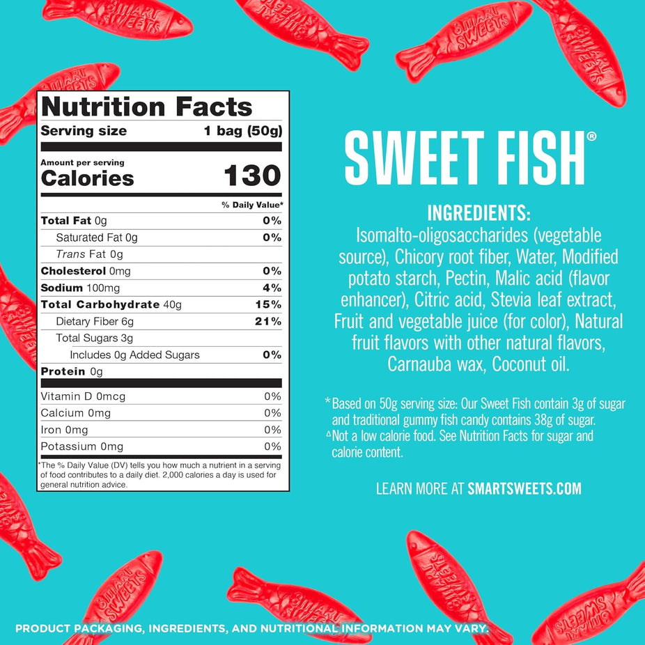 Sweet Fish Soft and Chewy Candy (12 Pack)