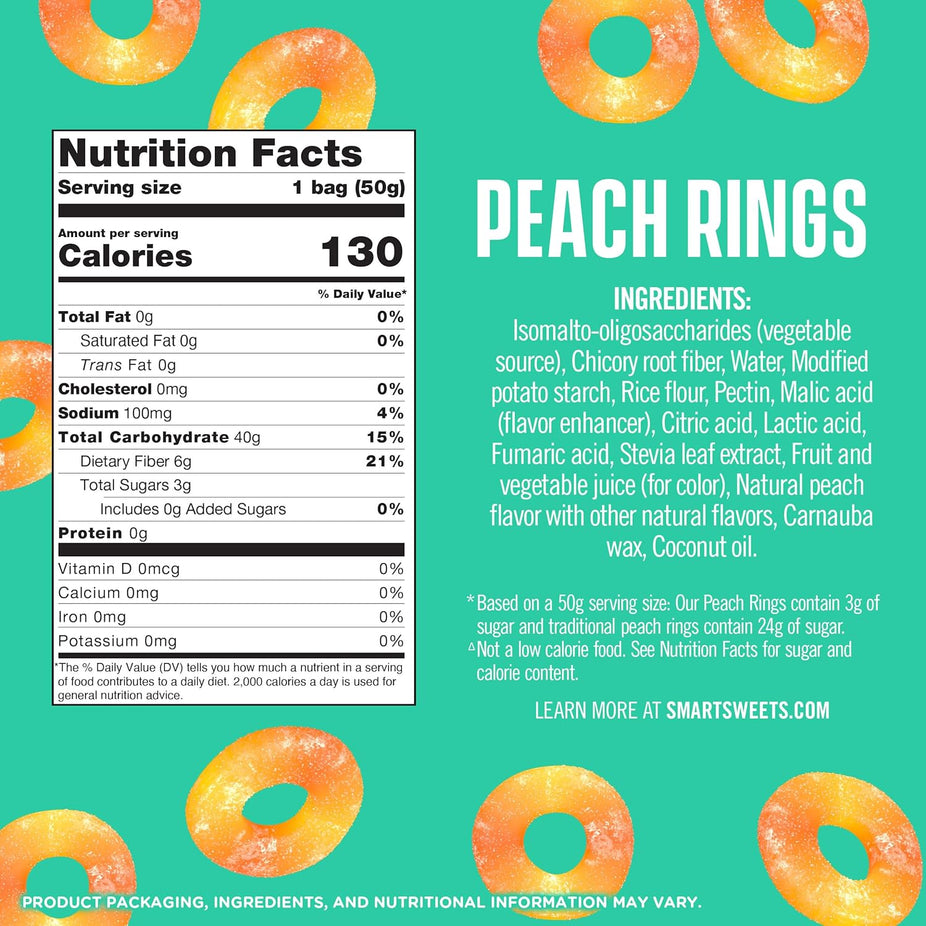 Peach Rings Candy (14 Pack)