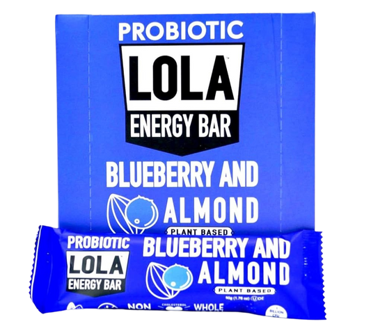 Blueberry and Almond Probiotics Energy Bar (12 CT)