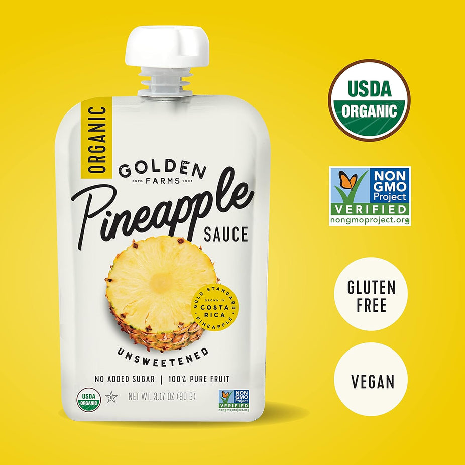 Organic Unsweetened Pineapple Sauce (8 CT) - Don't USE DUP