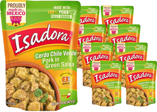 Cooked Pork Green Salsa Verde RTE (8 Pack)