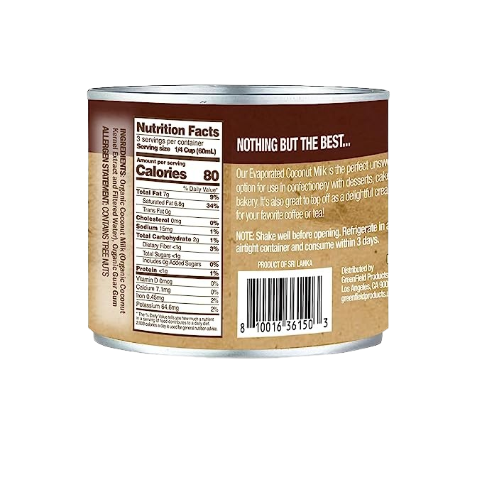 Natures Greatest Foods Organic Evaporated Coconut Milk (12 Pack) Martie