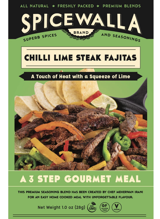 Chili Lime Steak Fajitas Spice Packet (18 Pack)
