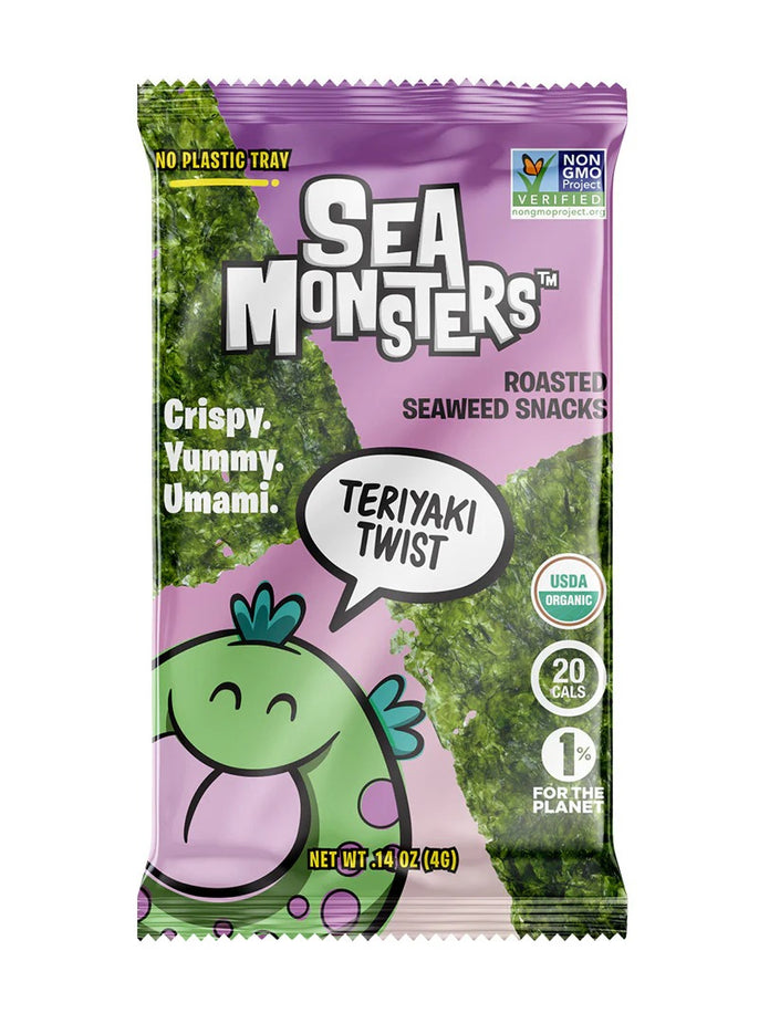 Teriyaki Twist Trayless Roasted Seaweed Snacks (20 Pack)