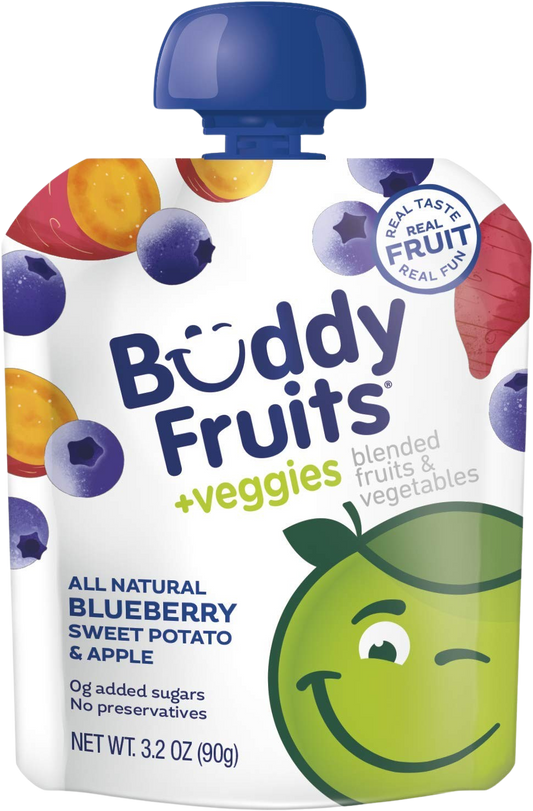 Blueberry, Sweet Potato & Apple Pouches (18 Pack)