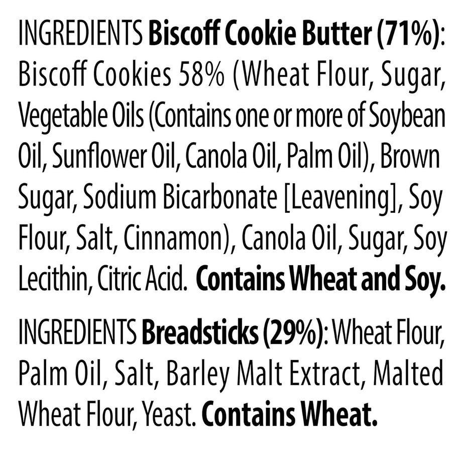 Lotus Biscoff & Go Cookie Butter and Breadsticks (8 Packs)