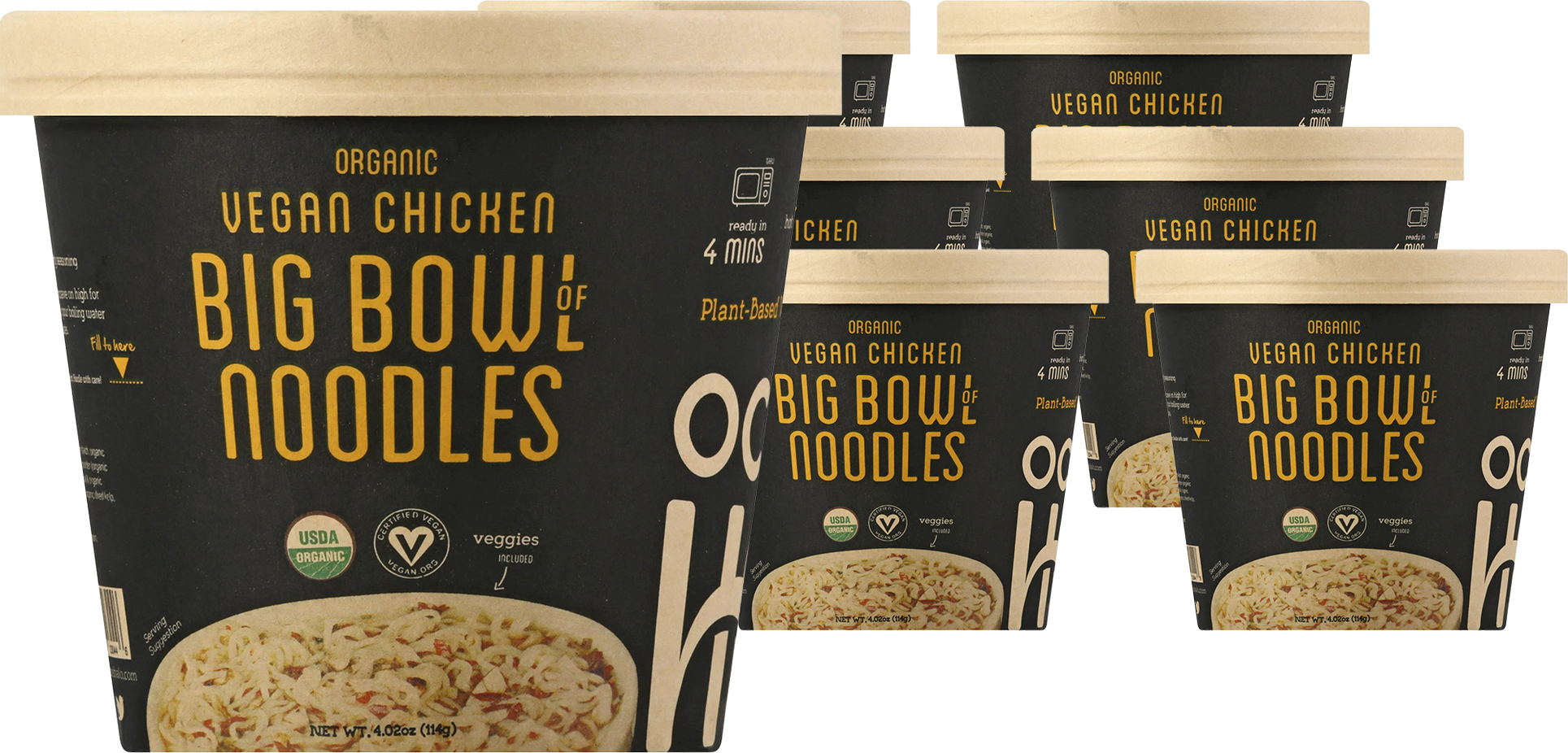 Vegan Chicken Noodle Bowl (6 Pack)