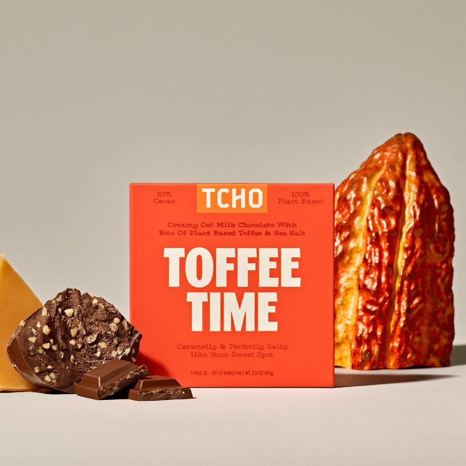 Toffee Time Oat Milk Chocolate Bar (10 Pack)
