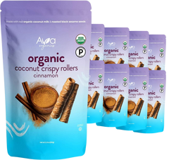 Cinnamon Coconut Crispy Rollers (8 Pack)