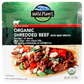 Organic Shredded Beef with Beef Broth (no salt added) (12 Pack)