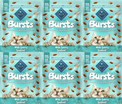 Bursts with Savory Seafood Cat Treats (6 Pack)