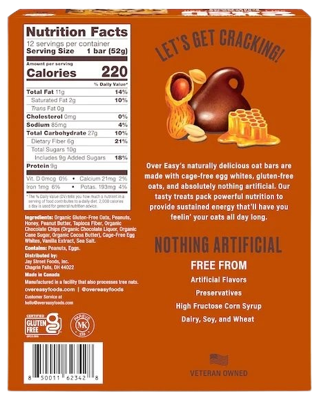 Nutrition Information - Peanut Butter Chocolate Breakfast Bar (12 CT)