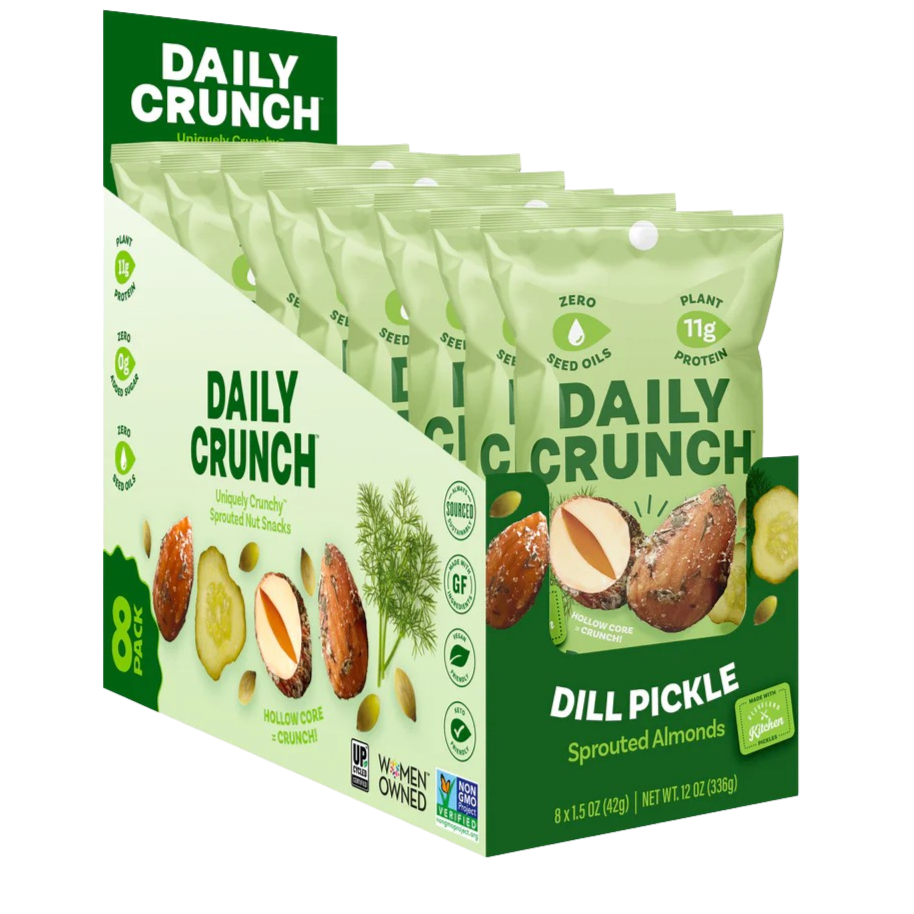 Dill Pickle Sprouted Almonds & Pepitas (8 Pack)