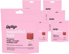 Sweet Raspberry Beautiful Hair Chew (6 Pack)