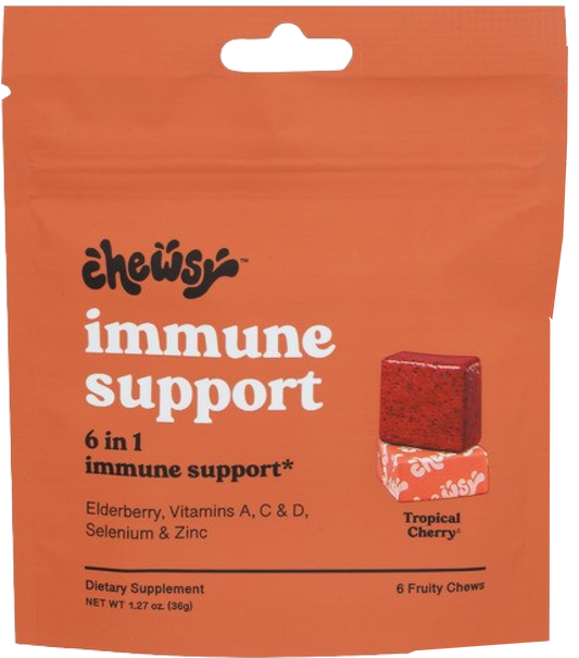 Cherry 6-in-1 Immune Support Fruity Chews (6 Pack)