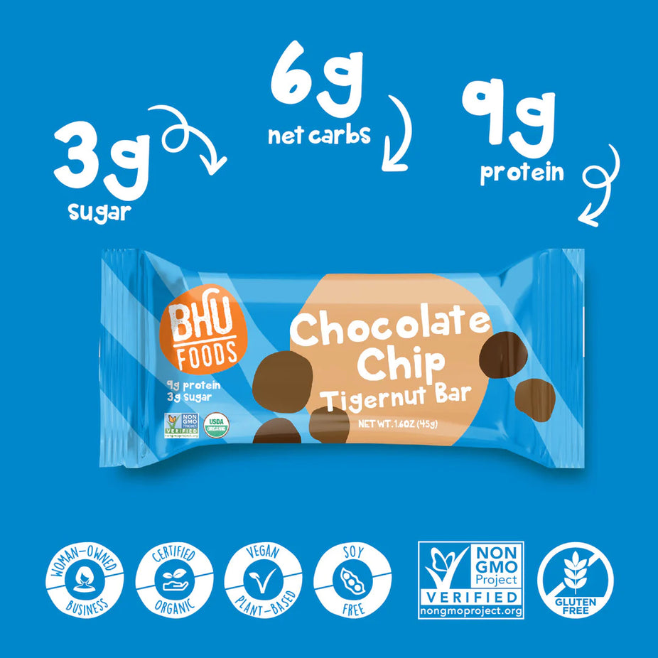 Chocolate Chip Tigernut Bar (12 Pack)