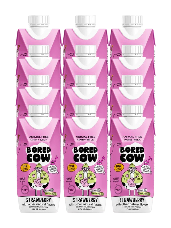 Animal-Free Dairy Strawberry Milk (12 Pack)