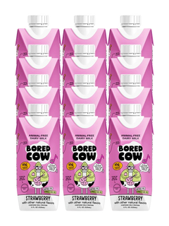 Animal-Free Dairy Strawberry Milk (12 Pack)