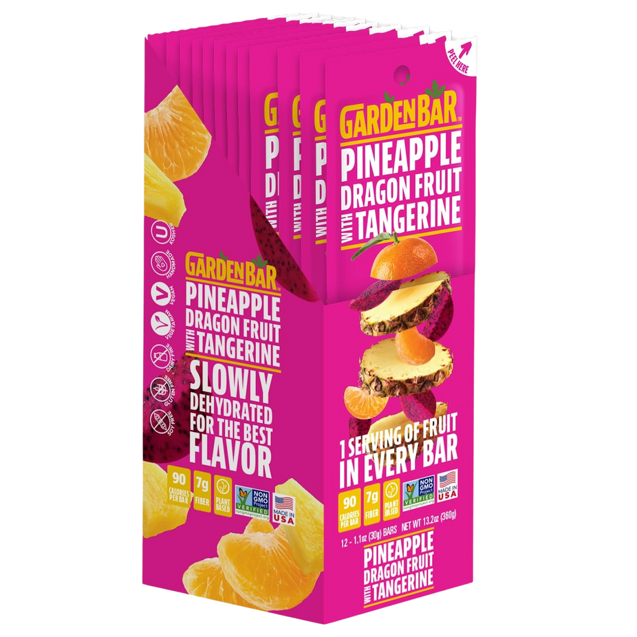 Pineapple Dragonfruit Dried Fruit Bar (12 Pack)