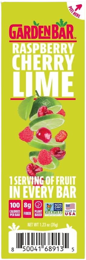 Raspberry Cherry Lime Dried Fruit Bar (12 Pack)