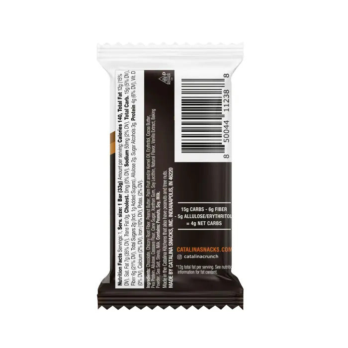 Dark Chocolate Cookie Bar with Peanut Butter Flavor (12 CT)