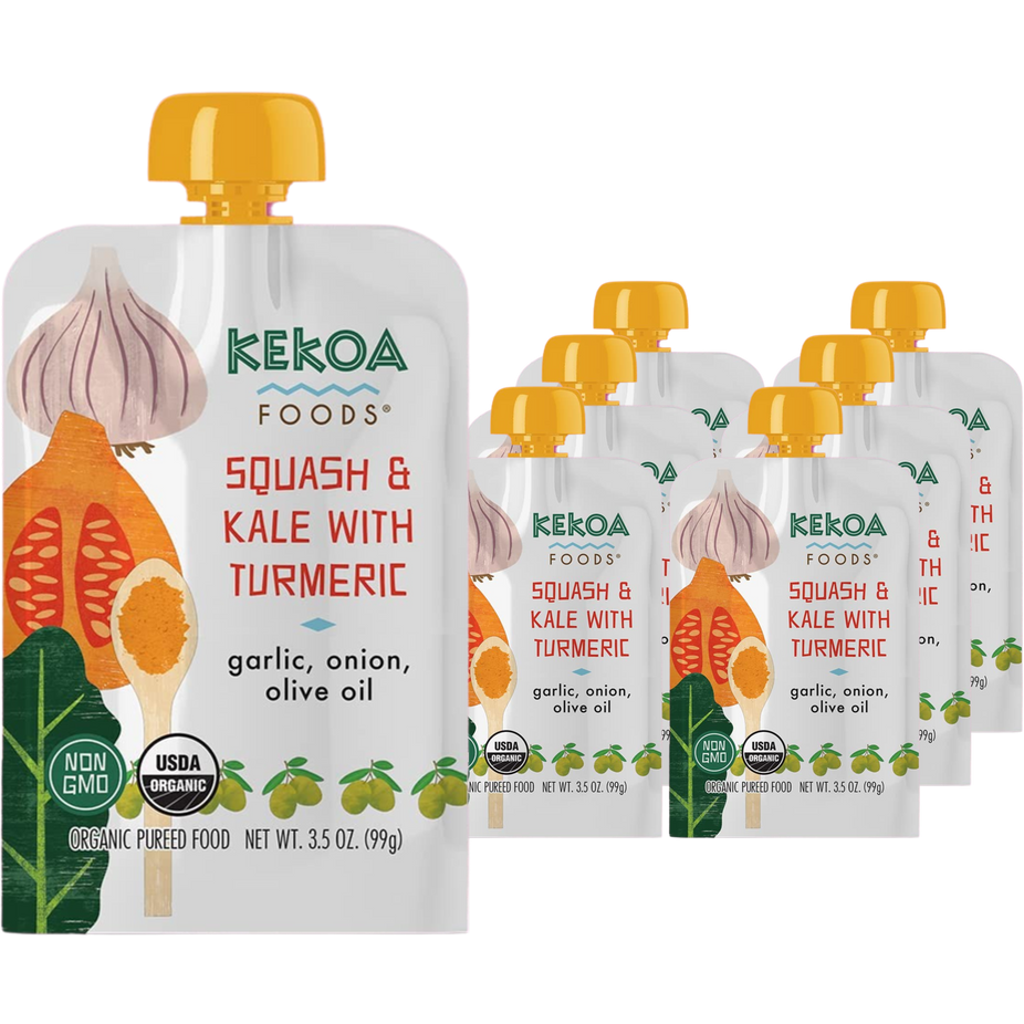 Squash & Kale with Turmeric Baby Food (6 Pack)
