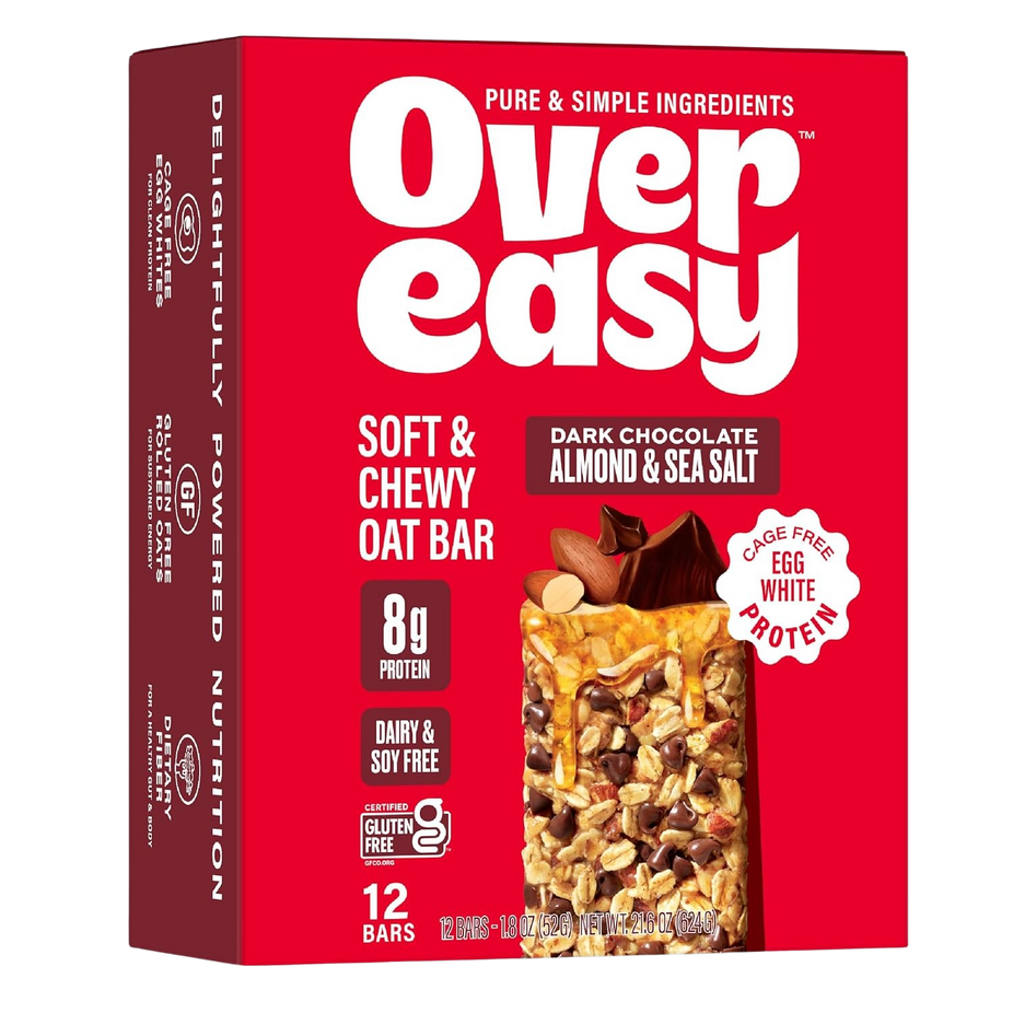 Soft Chewy Oat Bar - Dark Chocolate Almond & Sea Salt  (12CT)