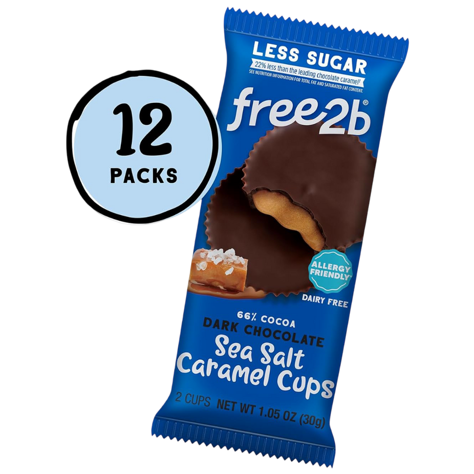 Dark Chocolate Sea Salt Caramel Cups (12 CT)