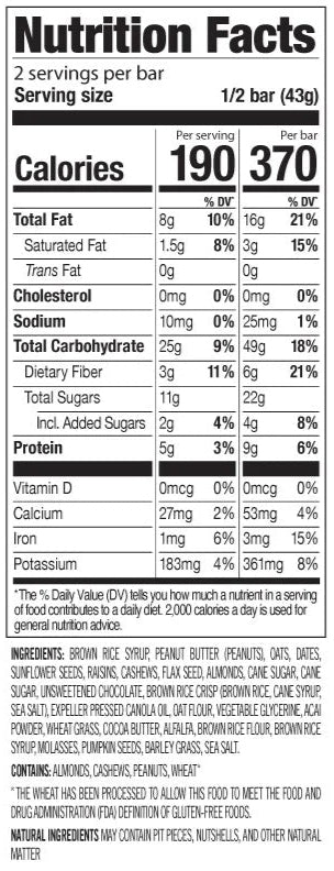 Organic Superfood Slam Meal Bar (12 Pack)