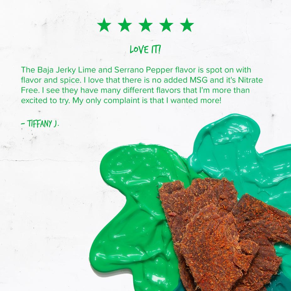 Lime & Serrano Pepper Beef Jerky (12 Pack)