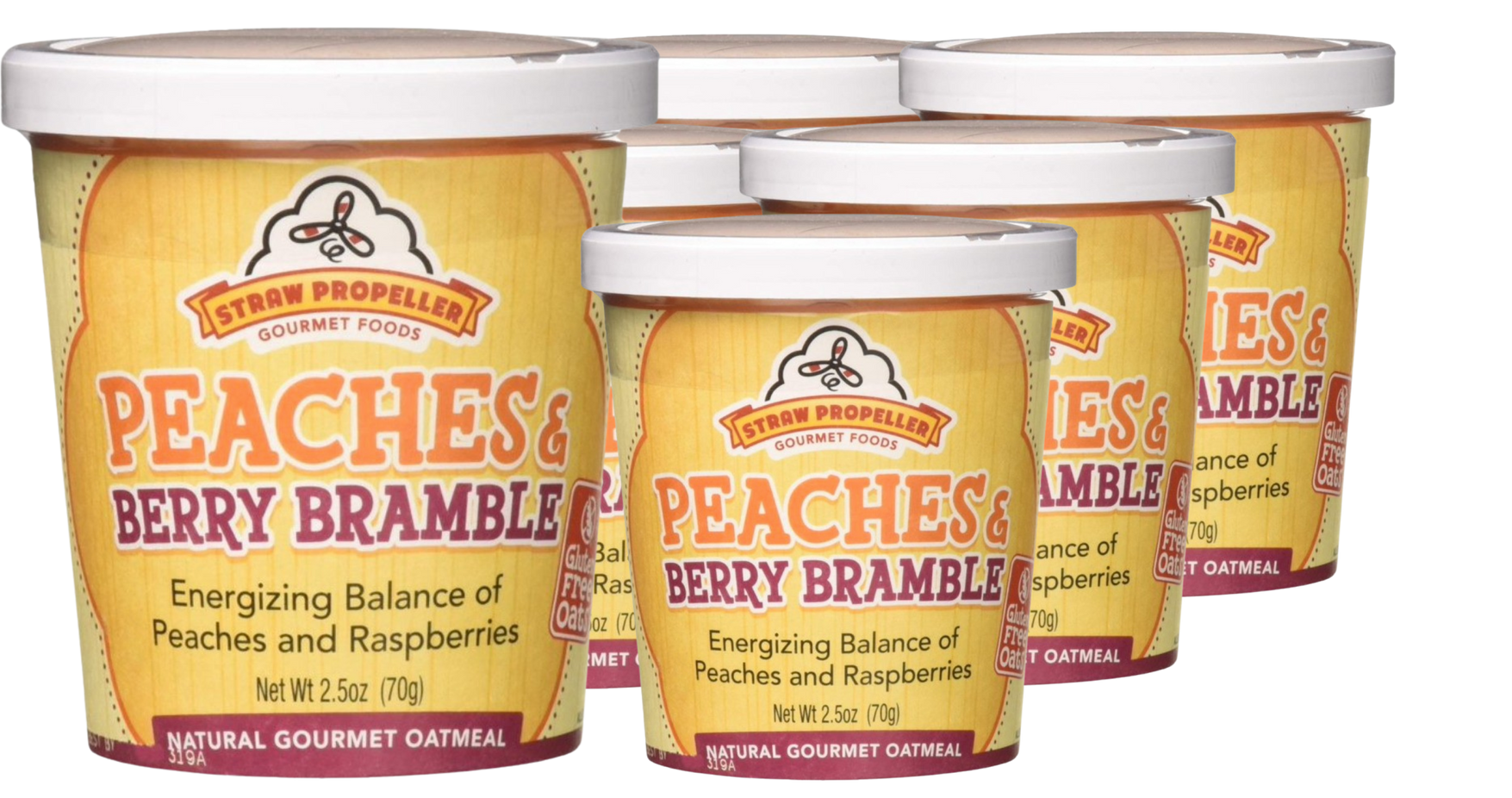 Peaches and Berry Bramble Oatmeal (6 Pack)