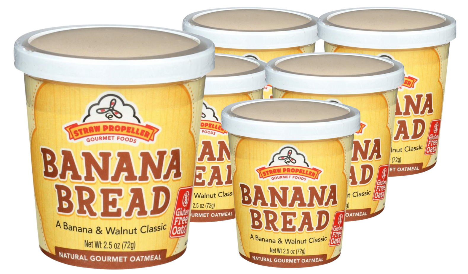 Banana Bread Oatmeal (6 Pack)