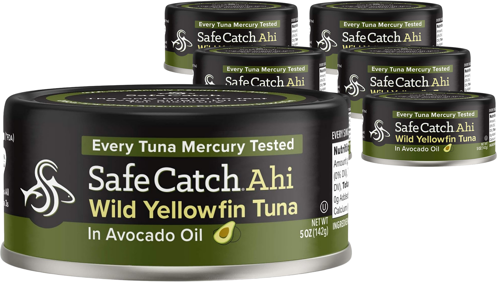 Wild Ahi Yellowfin Tuna in Avocado Oil (6 Pack)