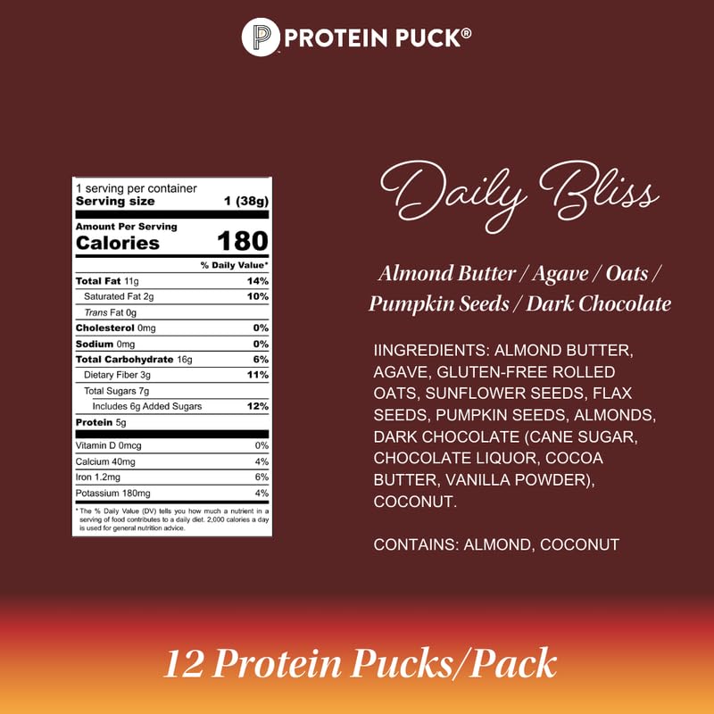 Daily Bliss Almond Butter & Dark Chocolate Bar (16 CT)